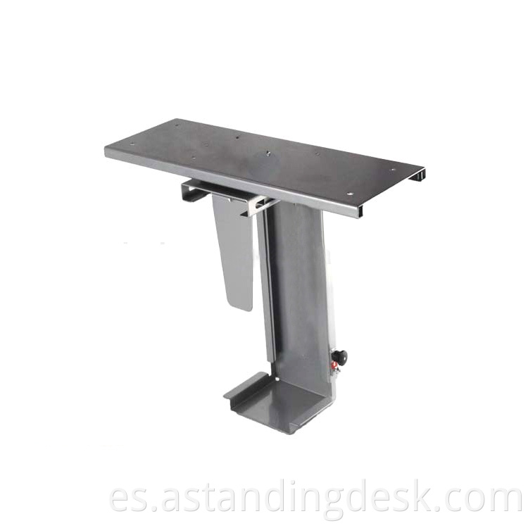 Soporte de CPU de bajo desk ajustable, giro de 360 ​​grados, construcción de acero,